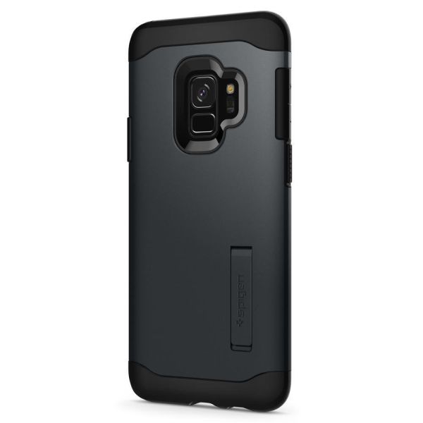Spigen Galaxy S9 ile Uyumlu Kılıf Slim Armor Metal Slate