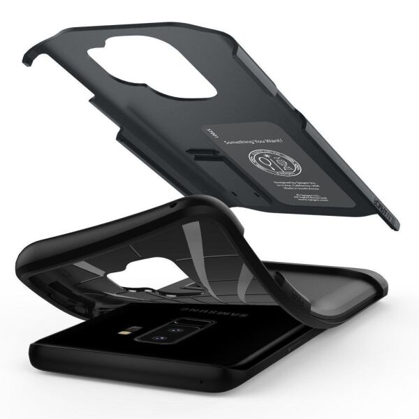 Spigen Galaxy S9 ile Uyumlu Kılıf Slim Armor Metal Slate