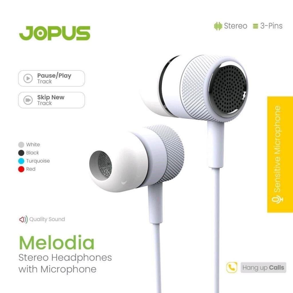 Jopus JO-K56 Melodia Universal 3,5 Mikrofonlu Kulaklık Beyaz