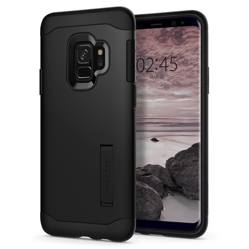 Spigen Galaxy S9 ile Uyumlu Kılıf Slim Armor Black