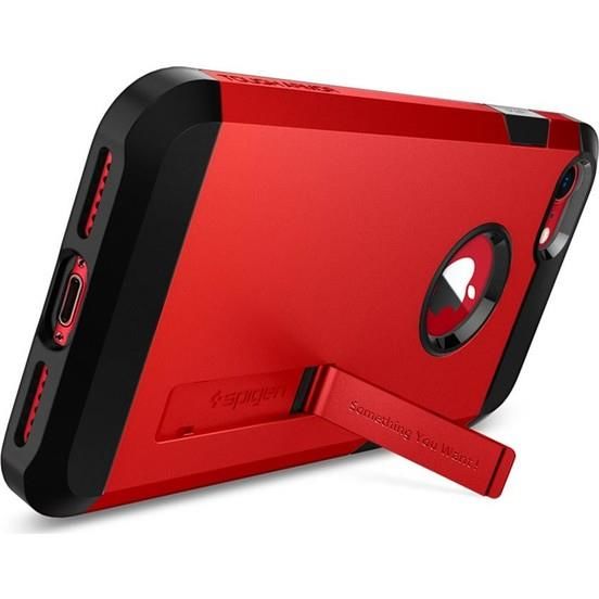 Spigen iPhone 8 ile Uyumlu Kılıf Tough Armor 2 Red