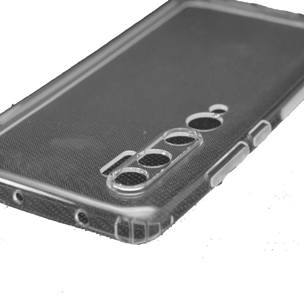 Mi Note 10/Note 10 Pro ile Uyumlu Tıpalı Kamera Korumalı Silikon Kılıf Şeffaf