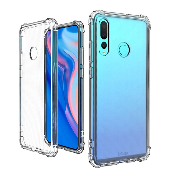 Blogy Y9 Prime 2019 ile Uyumlu Crystal Fit Kılıf Crystal Clear