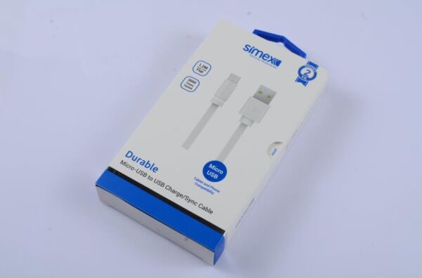 Simex Micro Data Kablosu SPK-01 Beyaz