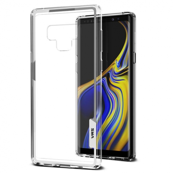 VRS Design Galaxy Note 9 ile Uyumlu Crystal Chrome Kılıf Clear