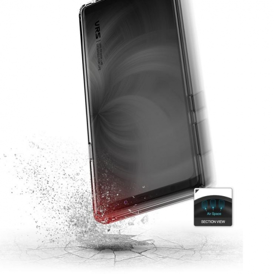 VRS Design Galaxy Note 9 ile Uyumlu Crystal Chrome Kılıf Clear