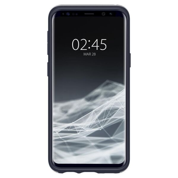 Spigen Galaxy S9 ile Uyumlu Kılıf Neo Hybrid Silver Arctic