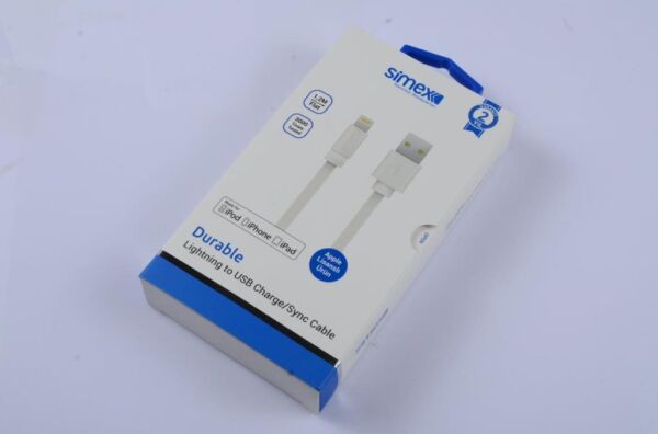 Simex iPhone 6G\6G Plus ile Uyumlu Data Kablosu SPK-01 Beyaz