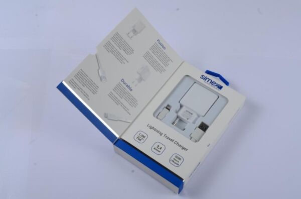 Simex iPhone 6G\6G Plus ile Uyumlu Beyaz 2in1 Şarj Seti SPS-01 2.4 mAh