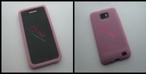 Galaxy S2 i9100 ile Uyumlu Yumuşak Silikon Kılıf Pembe