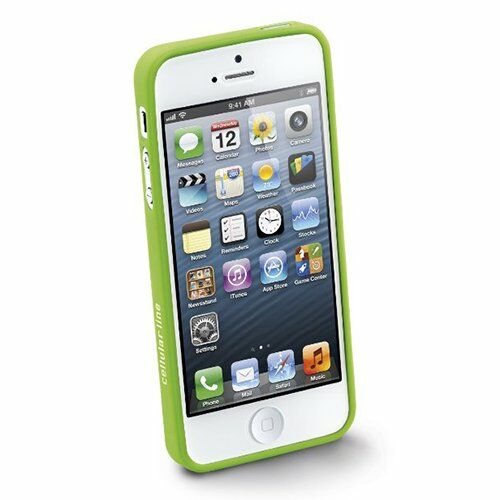 Cellular Line iPhone SE/5S/5 ile Uyumlu Gummy Slim Silikon Kılıf Yeşil GUMMYSLIMIPHONE5G (Out)