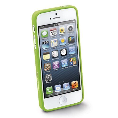 Cellular Line iPhone SE/5S/5 ile Uyumlu Gummy Slim Silikon Kılıf Yeşil GUMMYSLIMIPHONE5G (Out)