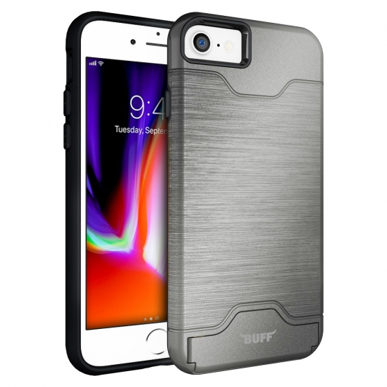 Buff iPhone 8/7 ile Uyumlu Slim Folder Kılıf Silver