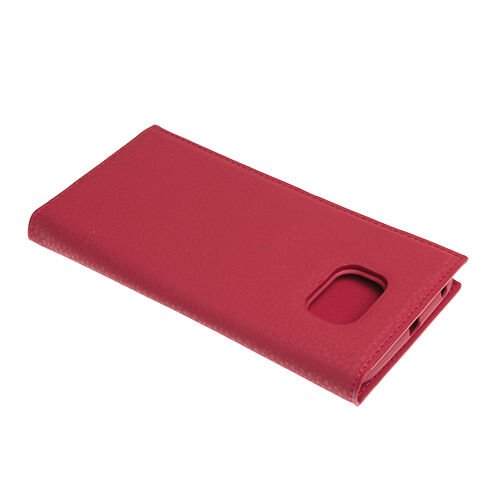 Galaxy S6 Edge ile Uyumlu Kılıf Kapaklı Safir Serisi Kırmızı
