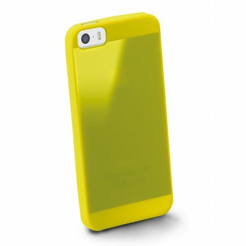 Cellular Line iPhone SE/5S/5 ile Uyumlu Gummy Slim Silikon Kılıf Sarı GUMMYSLIMIPHONE5Y (Out)