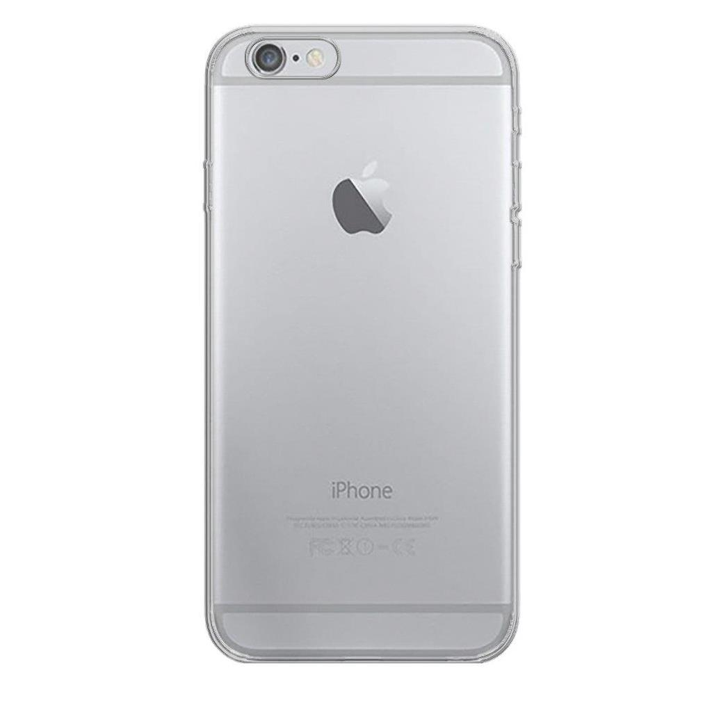 iPhone 6 ile Uyumlu Tıpalı Kamera Korumalı Silikon Kılıf Şeffaf