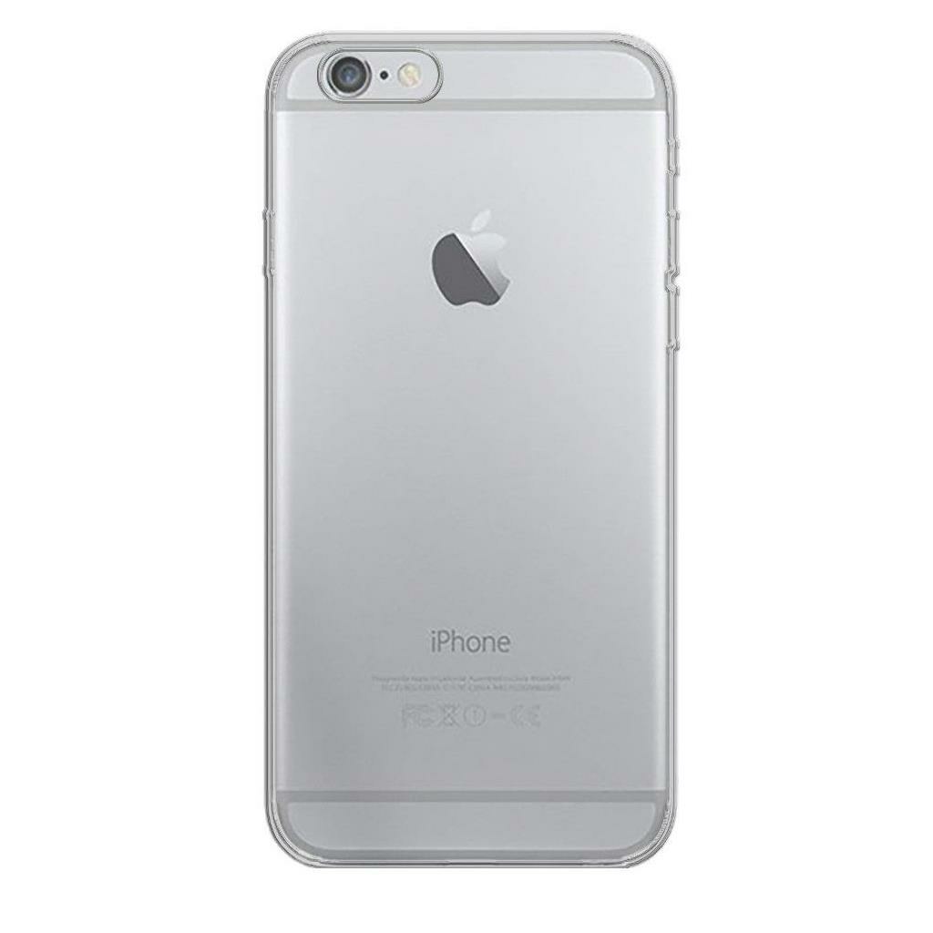 Jopus iPhone 6 Plus ile Uyumlu Tıpalı Kamera Korumalı Silikon Kılıf Şeffaf