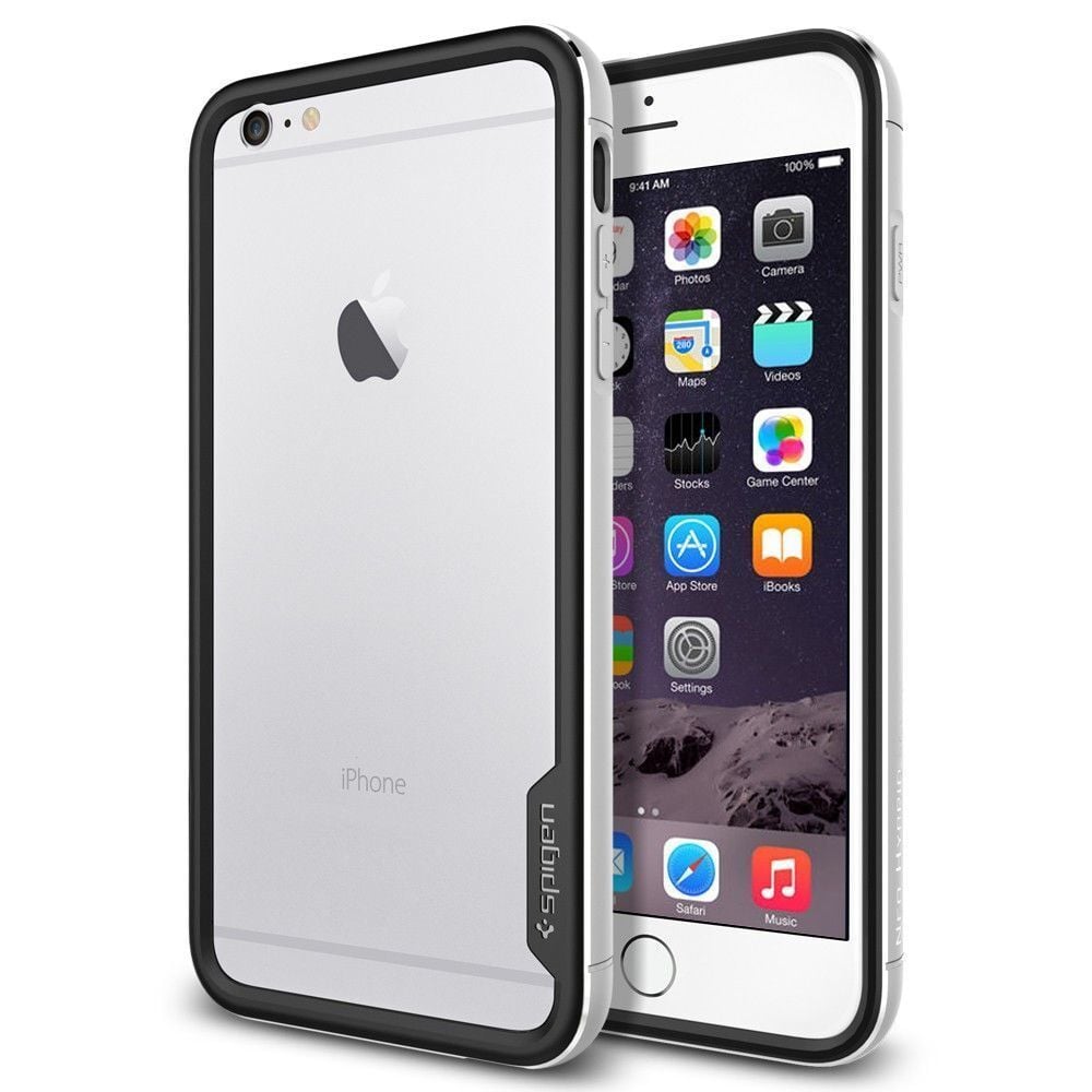 Spigen iPhone 6 Plus/6s Plus ile Uyumlu Kılıf Neo Hybrid EX Metal Satin Silver