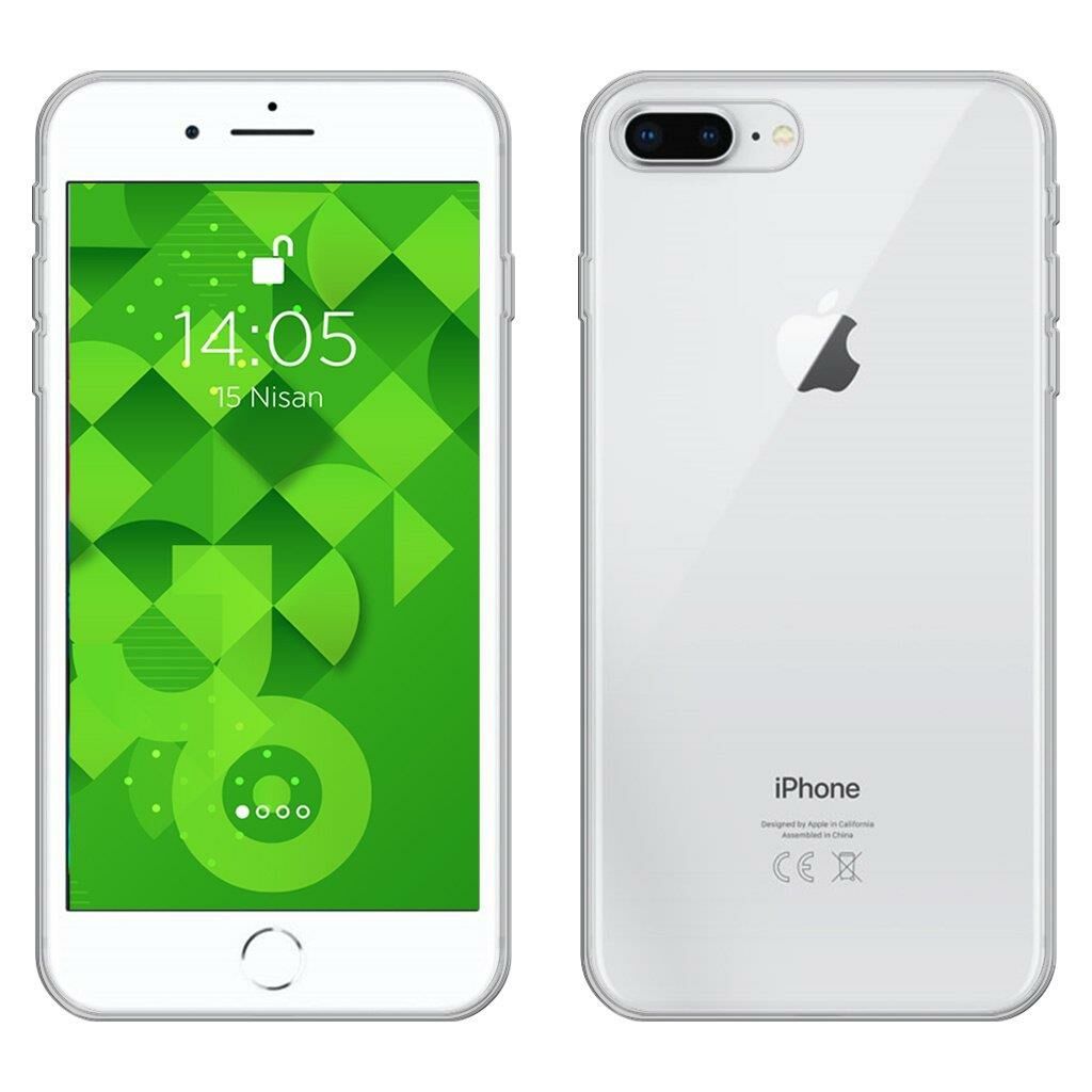 Jopus iPhone 7 Plus ile Uyumlu Tıpalı Kamera Korumalı Silikon Kılıf Şeffaf