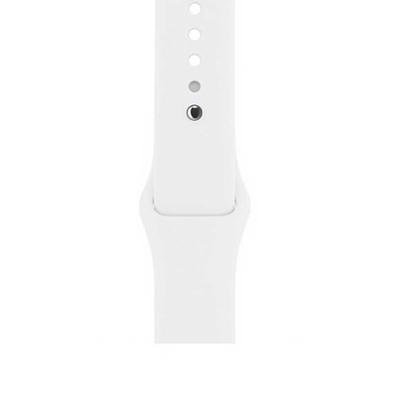 Apple Watch ile Uyumlu 42mm Silikon Kayış Beyaz