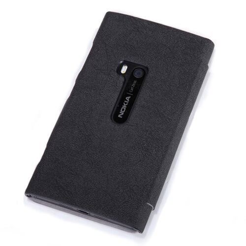 Nillkin Lumia 920 ile Uyumlu Ağaç Desenli Deri Kılıf Siyah Renk