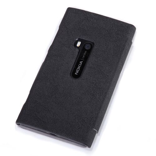 Nillkin Lumia 920 ile Uyumlu Ağaç Desenli Deri Kılıf Siyah Renk