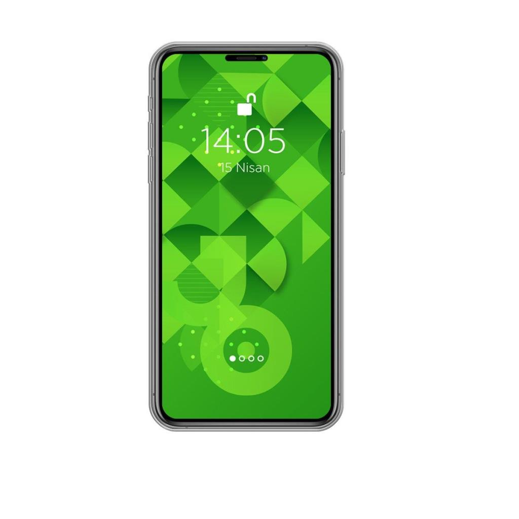 Jopus iPhone 12 ile Uyumlu Tıpalı Kamera Korumalı Silikon Kılıf Şeffaf