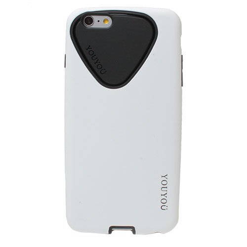 iPhone 6S Plus/6 Plus ile Uyumlu Kılıf Silikonlu Ultra Koruma Beyaz