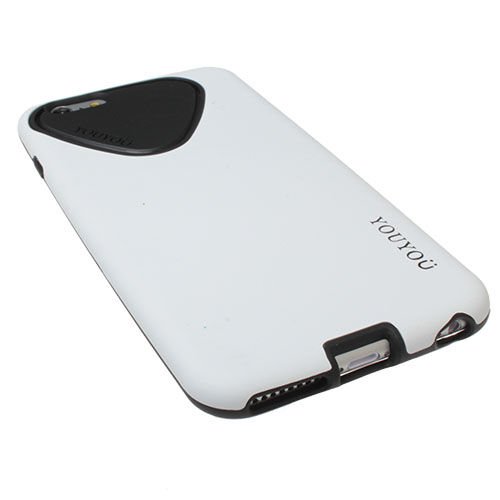 iPhone 6S Plus/6 Plus ile Uyumlu Kılıf Silikonlu Ultra Koruma Beyaz