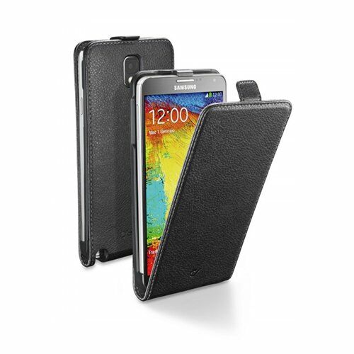 Cellular Line N9000 Galaxy Note 3 ile Uyumlu Flap Essential Mıknatıslı Deri Kılıf Siyah FLAPESSENNOTE3BK