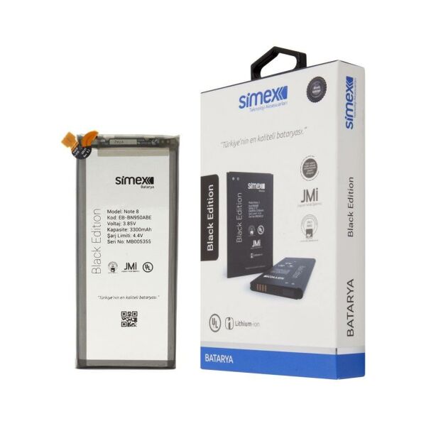 Simex Galaxy Note8 ile Uyumlu SBT-01 Batarya