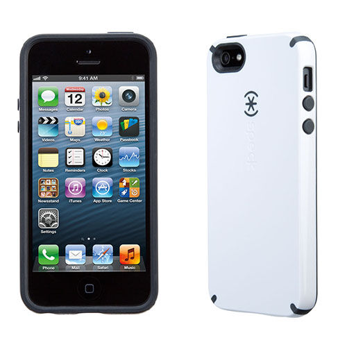 Speck CandyShell iPhone SE/5S/5 ile Uyumlu Sert Kılıf Beyaz -Siyah SPK-A1812