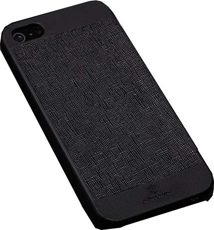 Nillkin iPhone SE/5S/5 ile Uyumlu Yan Model Dokulu Deri Kılıf Siyah Renk