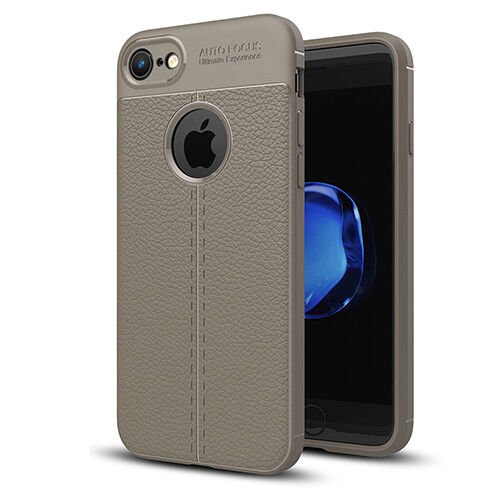 Zore iPhone 7 ile Uyumlu Kılıf Niss Silikon Gri