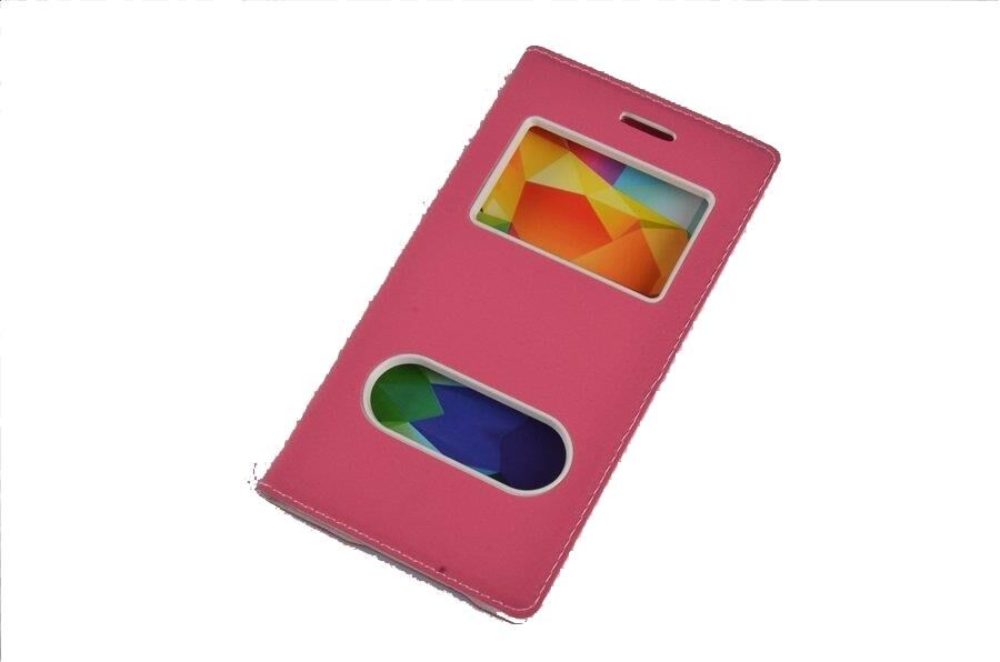 Jopus Discovery One 4G/GM5 ile Uyumlu Suni Deri KK-147 Kapaklı Koruma Kılıfı Pembe