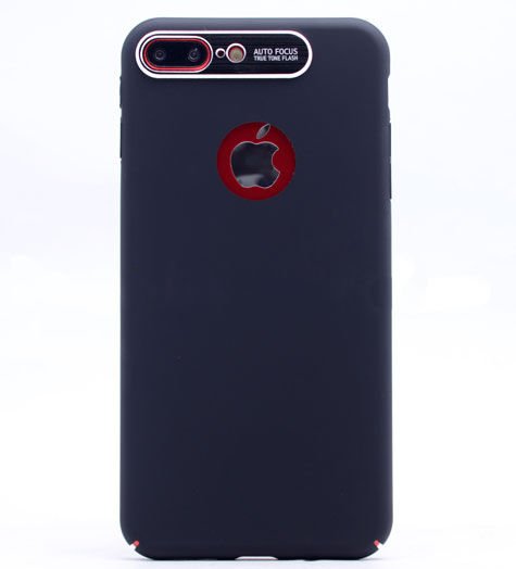 iPhone 7/8 Plus ile Uyumlu S-Line Cover Rubber Sert Kılıf Siyah