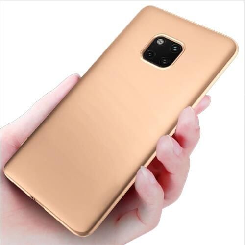 Jopus Mate 20 Pro ile Uyumlu Soft Silikon Kılıf  Altın