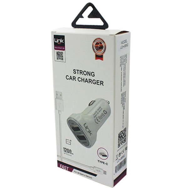 LinkTech S562 Strong Type-C Çift Çıkış Araç Şarj Cihazı 3.1A