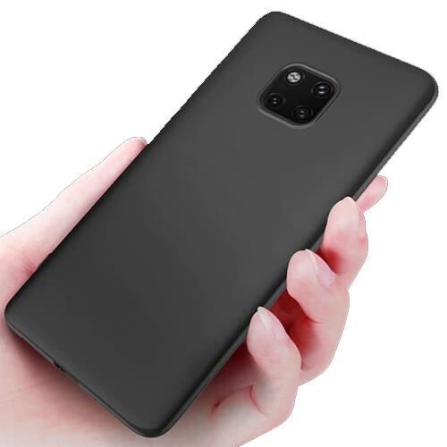 Mate 20 Pro ile Uyumlu Soft Silikon Kılıf  Siyah