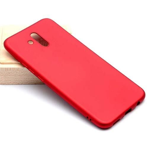Jopus Mate 20 Lite ile Uyumlu Soft Silikon Kılıf  Kırmızı