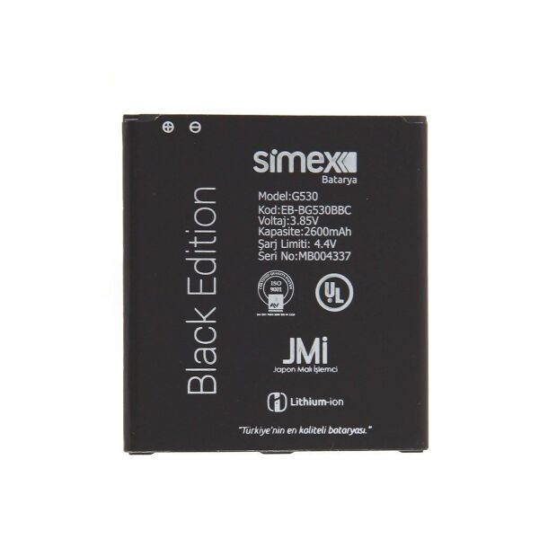 Simex G530/J3/J5 Galaxy Grand Prime ile Uyumlu SBT-01 EB-BG530BBC Batarya