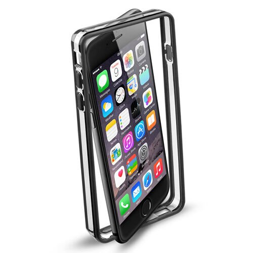 Cellular Line iPhone 6/6S ile Uyumlu Bumper Kılıf Siyah BUMPERIPH647K