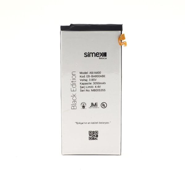 Simex Galaxy A8 ile Uyumlu SBT-01 Batarya