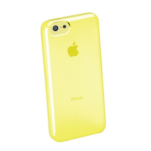 Cellular Line iPhone 5C ile Uyumlu Boost Şeffaf Sert Kılıf Sarı BOOSTIPH5CY
