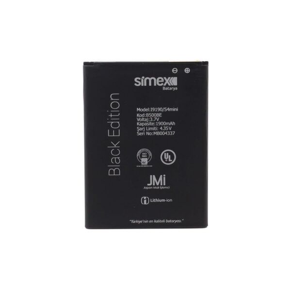 Simex I9190 Galaxy S4 Mini ile Uyumlu SBT-01 B500BE Batarya