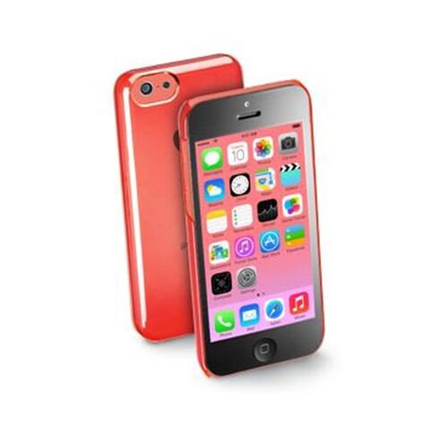 Cellular Line iPhone 5C ile Uyumlu Boost Şeffaf Sert Kılıf Pembe BOOSTIPH5CP