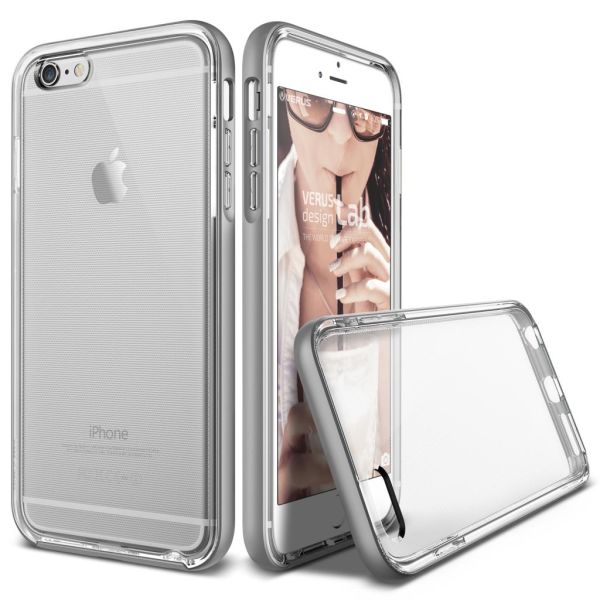 Verus iPhone 6 Plus/6S Plus ile Uyumlu Crystal Bumper Kılıf Light Silver