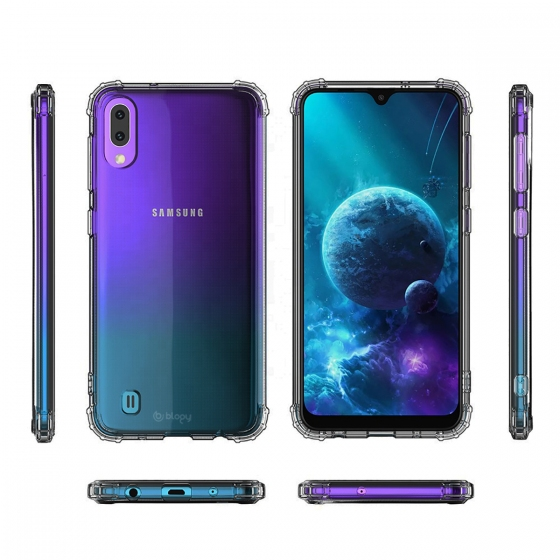 Blogy Galaxy A10 / M10 ile Uyumlu Crystal Fit Kılıf Crystal Clear