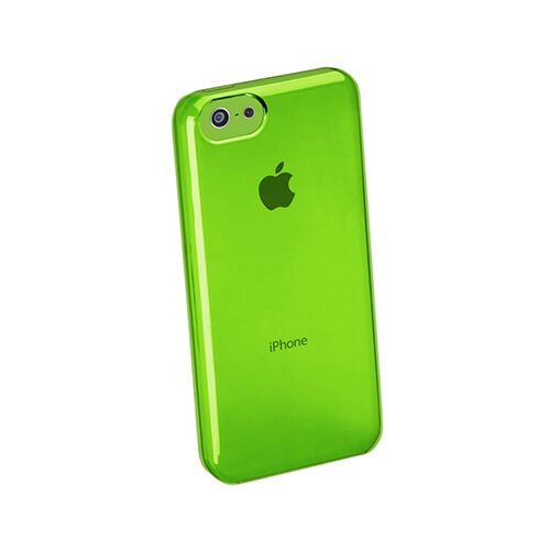 Cellular Line iPhone 5C ile Uyumlu Boost Şeffaf Sert Kılıf Yeşil BOOSTIPH5CG (Out)