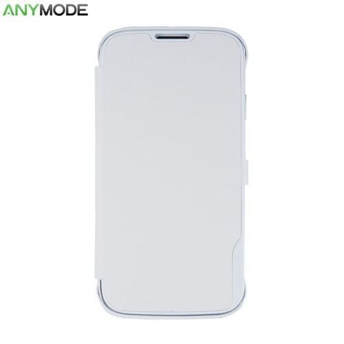Anymode i9500 Galaxy S4 ile Uyumlu Folio Cover Kılıf Beyaz